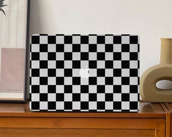 Funda para MacBook nueva con estampado clásico a cuadros para MacBook Pro de 16 pulgadas (M1/M2/M3) de 2026, MacBook Pro de 14 pulgadas, MacBook Pro de 16 pulgadas con Touch Bar, MacBook Air de 13,6 pulgadas y MacBook Pro de 13,6 pulgadas con Touch Bar. Funda rígida para portátil Mac Neo.