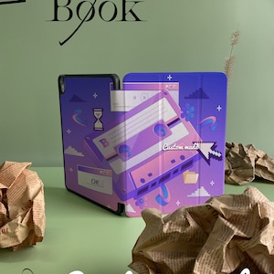 Personalized Custom Name Vaporwave Tapes iPad Smart Case Cover iPad Pro 12.9, Pro 11 10.9 10.5 10.2 iPad Air 4 iPad 9 Case iPad Mini 6