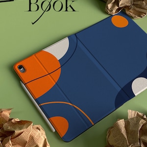 Personalized Custom Name Blue Colored Collage iPad Smart Case Cover iPad Pro 12.9, Pro 11 10.9 10.5 10.2 iPad Air 4 iPad 9 Case iPad Mini 6