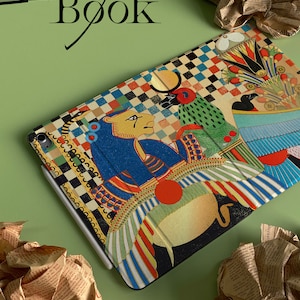 Vintage Egyptian Fresco Personalized iPad Smart Case Cover iPad Pro 12.9, Pro 11, 10.9, 10.5 10.2 iPad Air 4 Air 5 iPad 9 Case iPad Mini 6