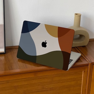Wave Cross Lines Personalized Hard Protective Macbook Case for M2 Air/Pro 2022, 13 Pro Retina 13/14/15/16 2008-2022 Laptop