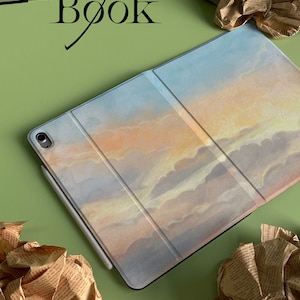 Personalized Custom Name Rainbow Cloud iPad Smart Case Cover iPad Pro 12.9, Pro 11 10.9 10.5 10.2 iPad Air 4 iPad 9 Case iPad Mini 6