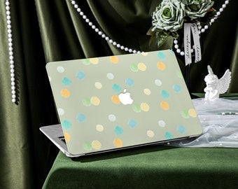Colorful Bubbles MacBook Case for New MacBook Air 15 A2941, 14.2" A2918/A2992, 16.2" A2991, Personalized Name, Air 13 Inch Laptop Case