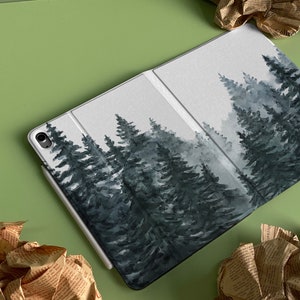 Custodia Smart per iPad personalizzata Snow Pine Tree iPad Pro 12.9, Pro 11, 10.9, 10.5 10.2 iPad Air 4 Air 5 Custodia per iPad 9 iPad Mini 6