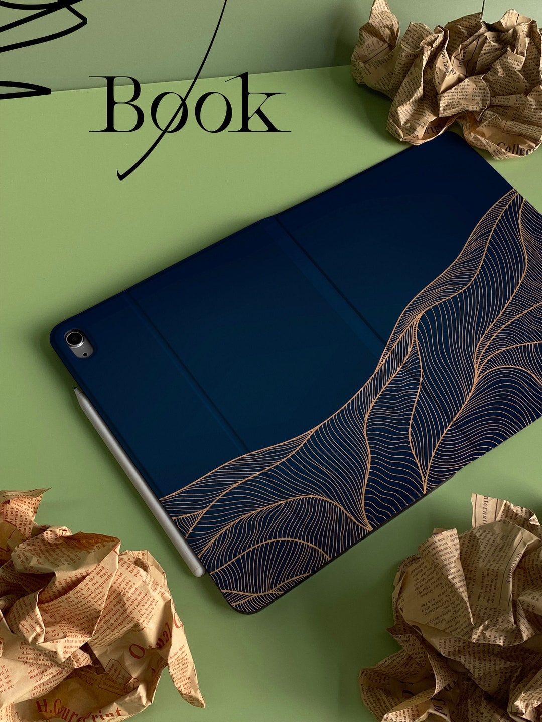 Wavy Cape Personalized iPad Smart Case Cover iPad Pro 12.9, Pro 11, 10.