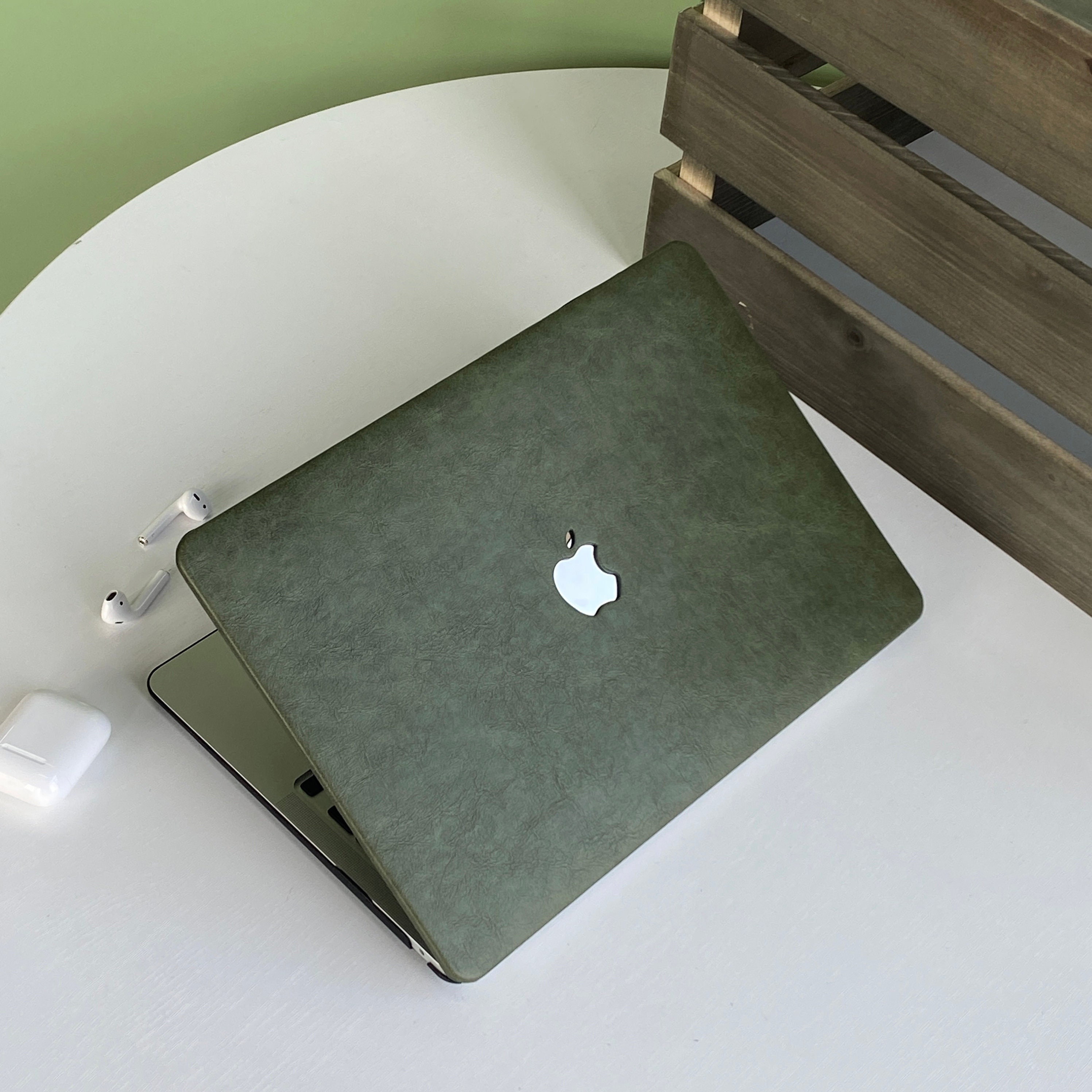 NAT - Housse MacBook Pro 13 / Air 13 en cuir patiné - Chocolat