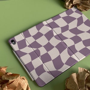 Twisted Purple Cube Personalized iPad Smart Case Cover iPad Pro 12.9, Pro 11, 10.9, 10.5 10.2 iPad Air 4 Air 5 iPad 9 Case iPad Mini 6