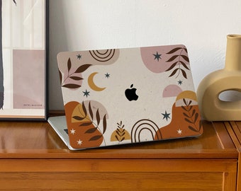 Coque rigide pour MacBook, nouveau modèle abstrait Moon Island, pour 2023 M1/M2/M3 Pro 16, Pro 14 pouces, 16 Touch Bar Air 13.6 M2 pouces, pour ordinateur portable Mac 11/12