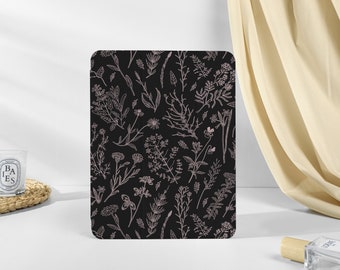 Small Black Bouquet Personalised iPad Smart Case Cover iPad Pro 12.9, Pro 11, 10.9, 10.5 10.2 iPad Air 4 Air 5 iPad 9 Case iPad Mini 6