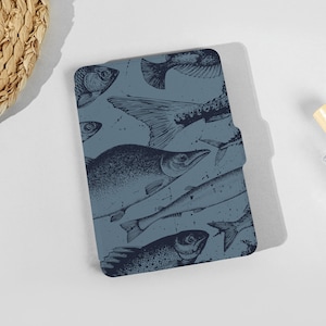 Pesce di mare profondo Tutto il nuovo Kindle 6" 2022 Custodia, Custodia Kindle personalizzazione, Paperwhite 2021, Copertina 2022, Custodia Kindle 8a 10a 11a generazione