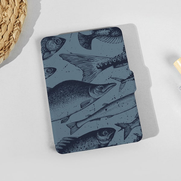 Deep Sea Fish All new Kindle 6" 2022 Case, Personalization Kindle Case, Paperwhite 2021, 2022 Cover, Kindle 8th 10th 11th Gen Case