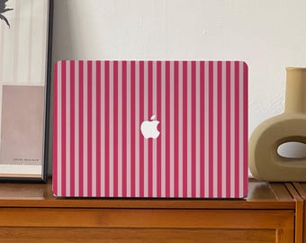 Funda para MacBook Neo 2026 M1/M2/M3 Pro de 16 pulgadas, Pro de 14 pulgadas, 16 pulgadas con Touch Bar, Air de 13,6 pulgadas y M2 pulgadas, con correas rosa caramelo.