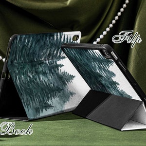 Personalized Custom Name Dense Forest Pines iPad Smart Case Cover iPad Pro 12.9, Pro 11 10.9 10.5 10.2 iPad Air 4 iPad 9 Case iPad Mini 6 image 5