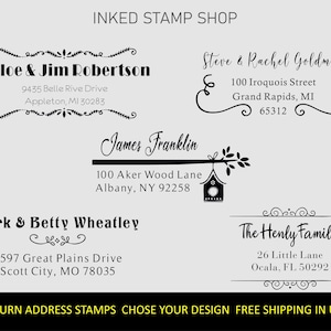 Custom Address Stamp: Personalized Family Mail Stamper