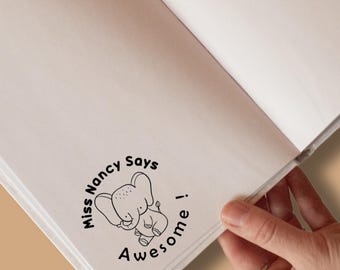 Personalisierter Lehrer Stempel: Selbstfärbender personalisierter Stempel