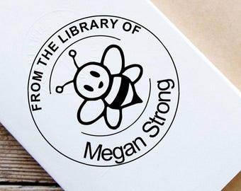 Custom Library Stamp – Personalized Ex Libris Book Stamp