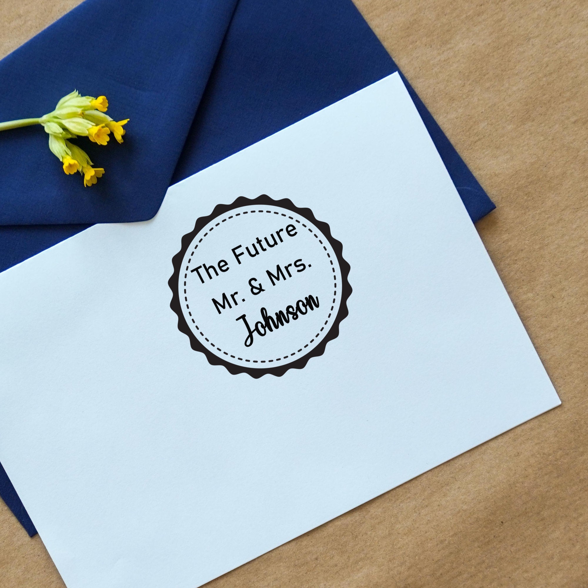 Custom Wedding Stamp Personalized Wedding Stamp Wedding Etsy