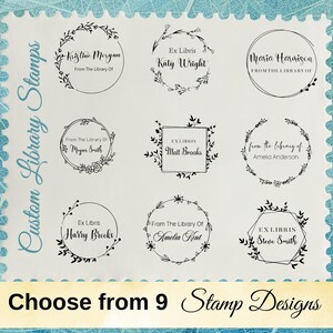 From The Library Of Stamp, Teacher Gift, Book Lover Gift, Teacher Stamp, Library Stamp, Ex Libris Stamp, Custom Book Stamp, Book Reader Gift