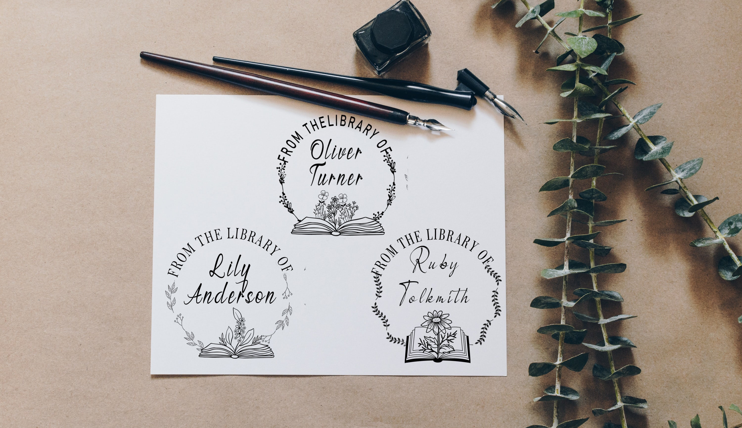 Book Stamp, Custom Stamps, Library Stamp, Ex Libris Stamp, Personalized  Gift, Book Label, Custom Stamps, Self-inking Stamp, Rubber Stamp 