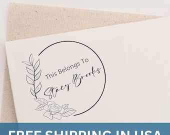 Personalized Library Book Stamp: Ex Libris, Self-Inking or Wood Handle