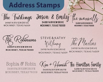 Minimal Address Stamp, Custom Address Stamp, Modern Return Address Stamp, Housewarming Gift, Wedding Invite Stamp, Self Ink Address Stamp