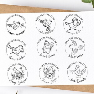 Custom Library Book Stamp: Ex Libris, Book Lover Gift