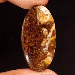 Lindo cabochão oval de jaspe de cavalo selvagem 100% natural de alta qualidade, pedra preciosa solta para fazer joias 38,90 Ct 39x21x6 MM GA-3196