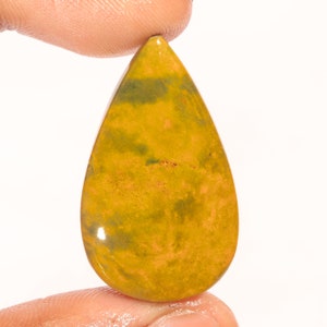 Klassieke Topkwaliteit 100% Natuurlijke Oceaan Jaspis Peervorm Cabochon Losse Edelsteen Voor Het Maken Van Sieraden 34.65 Ct 37x22x6 MM GA-3033