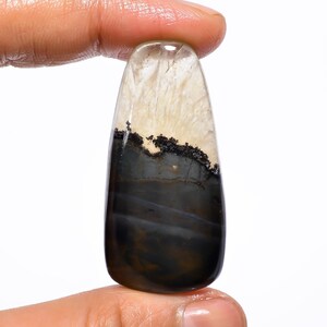 Linda qualidade de primeira qualidade 100% natural bio prehnita cabochão extravagante pedra preciosa solta para fazer joias 60,5 Ct. 46X22X7 mm GA-637