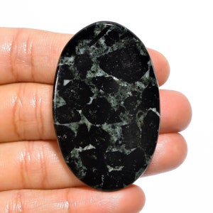 Fantastische hoogwaardige kwaliteit 100% natuurlijke galena marcasiet ovale cabochon losse edelsteen voor het maken van sieraden 58 kt. 49 x 31 x 4 mm GA-869