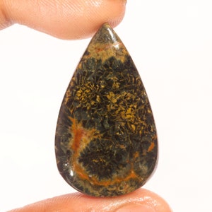 Fantastische topkwaliteit 100% natuurlijke oceaanjaspis peervorm cabochon losse edelsteen voor het maken van sieraden 40,45 ct 39 x 23 x 6 mm GA-3038