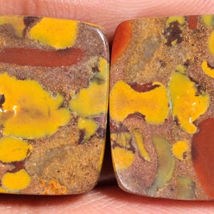 Espléndida piedra preciosa suelta de jaspe frutal natural de alta calidad, forma cuadrada, cabujón, para joyería, 30,45 ct, 18 x 18 x 4 mm, GA-16135