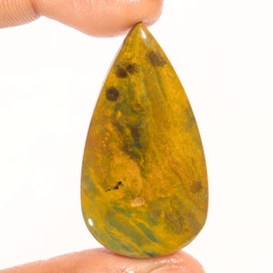 Prachtige topkwaliteit 100% natuurlijke oceaanjaspis peervorm cabochon losse edelsteen voor het maken van sieraden 56,00 ct 49 x 27 x 6 mm GA-3058