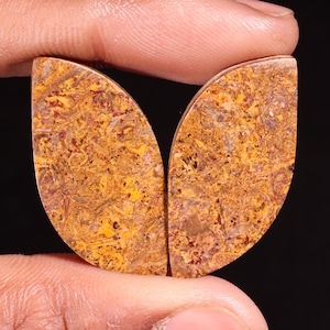 Impressionante qualidade superior natural Mariam Japer Fancy Shape Cabochão pedra preciosa solta para fazer joias 51,80 Ct 33X17X6 MM GA-16116