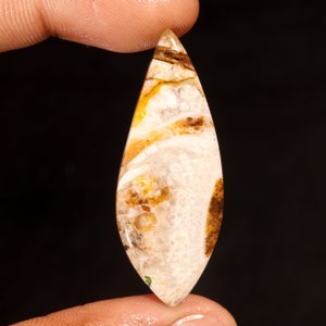 Exclusieve topkwaliteit 100% natuurlijk wild paard jaspis mooie vorm cabochon losse edelsteen voor het maken van sieraden 32,20 ct 47 x 18 x 5 mm GA-3231