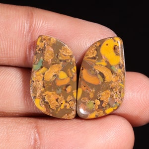 Preciosa piedra preciosa suelta de jaspe de frutas naturales de primera calidad con forma de fantasía, cabujón para hacer joyas, 23,40 ct, 22 x 13 x 4 mm, GA-16181