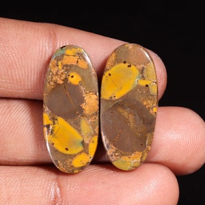 Piedra preciosa suelta de jaspe de fruta natural de alta calidad tentadora en forma ovalada para hacer joyas, 31,85 ct, 27 x 12 x 5 mm, GA-16168