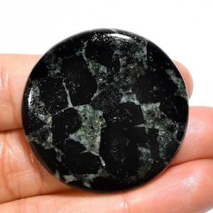 Exklusive Erstklassige Qualität 100% Natürliche Galena Markasit Runde Cabochon Lose Edelstein für die Herstellung von Schmuck 67 Ct. 36X36X6 mm GA-866