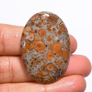 Klassieke hoogwaardige kwaliteit 100% natuurlijke asteroïde jaspis ovale cabochon losse edelsteen voor het maken van sieraden 43 kt. 39 x 27 x 6 mm GA-1039
