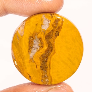 Fantastische topkwaliteit 100% natuurlijke oceaanjaspis ronde vorm cabochon losse edelsteen voor het maken van sieraden 57.15 ct 34x34x6 mm GA-3078