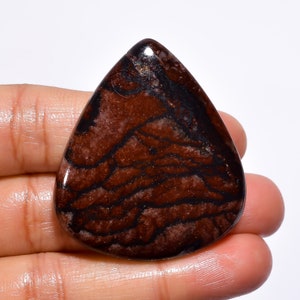 Prachtige hoogwaardige kwaliteit 100% natuurlijke jaspilietpeer cabochon losse edelsteen voor het maken van sieraden 78,5 kt. 42 x 37 x 7 mm GA-1290