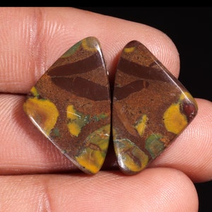 Piedra preciosa suelta de jaspe de fruta natural de primera calidad, forma elegante, cabujón, para hacer joyas, 23,00 ct, 24 x 16 x 4 mm, GA-16211