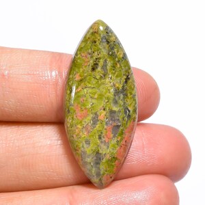 Uitstekende hoogwaardige kwaliteit 100% natuurlijke unakiet marquise cabochon losse edelsteen voor het maken van sieraden 26 kt. 35 x 15 x 6 mm GA-650