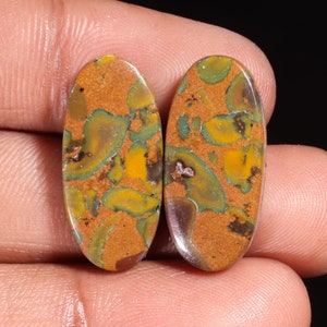 Splendida pietra preziosa sciolta ovale di diaspro naturale di frutta di qualità superiore per la creazione di gioielli, 23,55 ct, 24 x 11 x 4 mm, GA-16164