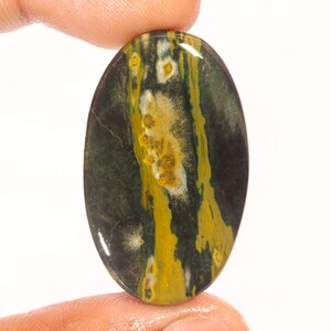 Elegante Topkwaliteit 100% Natuurlijke Oceaan Jaspis Ovale Vorm Cabochon Losse Edelsteen Voor Het Maken Van Sieraden 46.30 Ct 41x25x5 MM GA-3071