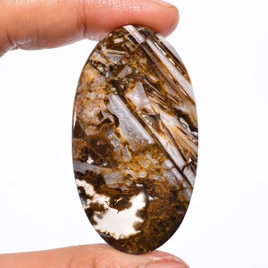 Tempting Top Grade Quality 100% Natural Wild Hourse Jasper Oval Cabochon Loose Gemstone For Making Jewelry 58.5 Ct. 53X29X5 mm GA-605