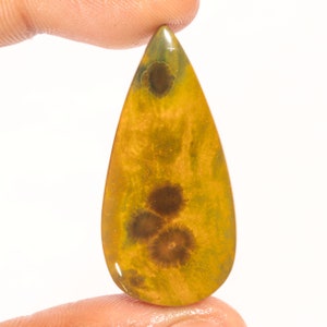 Prachtige Topkwaliteit 100% Natuurlijke Oceaan Jaspis Peervorm Cabochon Losse Edelsteen Voor Het Maken Van Sieraden 36.10 Ct 43x21x5 MM GA-3040