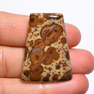 Superb Top Grade Quality 100% Natural Asteroid Jasper Fancy Cabochon Loose Gemstone For Making Jewelry 36 Ct. 33X25X6 mm GA-1053