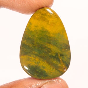 Oogverblindende topkwaliteit 100% natuurlijke oceaanjaspis eivorm cabochon losse edelsteen voor het maken van sieraden 37.65 CT 35x25x5 MM GA-3086