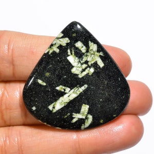 Aantrekkelijke hoogwaardige kwaliteit 100% natuurlijke Chinese schrift jaspis hart cabochon losse edelsteen voor het maken van sieraden 46,5 kt. 37 x 36 x 5 mm GA-910